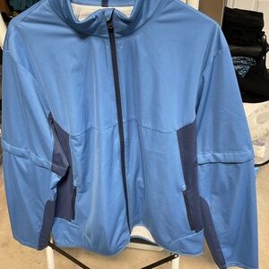 RLX Ralph Lauren Men's Water Repellent Full Zip Golf Jacket Blue/Navy Large